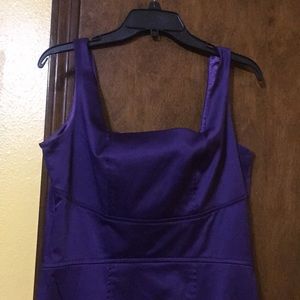 Georgiou Studio brand plum silk cocktail dress. 10